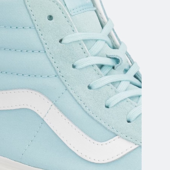 Vans Light Blue Sneakers with back zippers size 8 women’s. - Picture 3 of 12